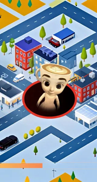 疯狂黑洞入侵城市(黑洞吞噬游戏) 疯狂黑洞入侵城市(黑洞吞噬游戏)