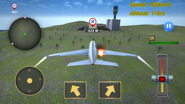 飞机坠毁着陆(飞行模拟游) 飞机坠毁着陆(飞行模拟游)